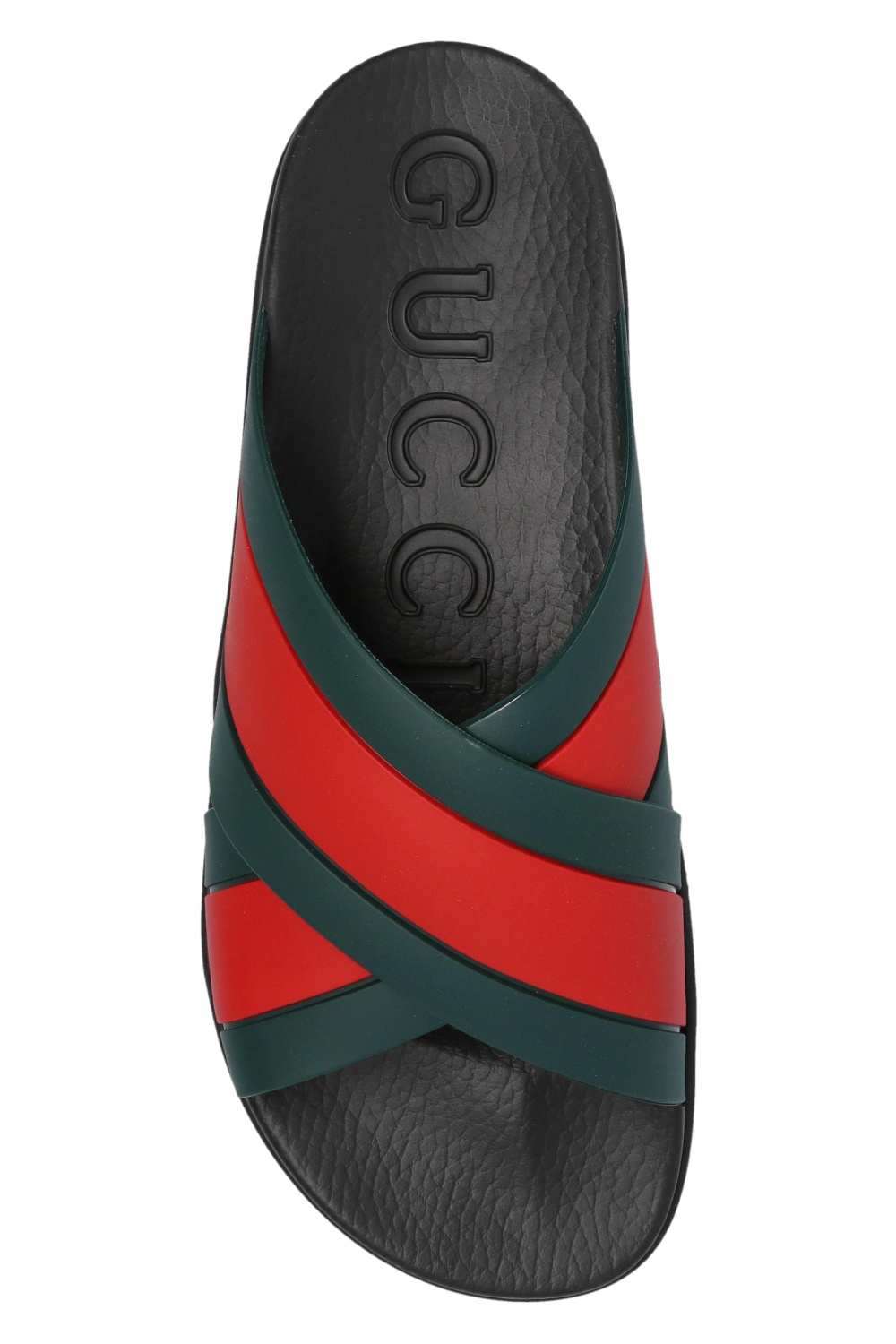 Web stripe slides Gucci with Gucci with Pre Owned cable knit